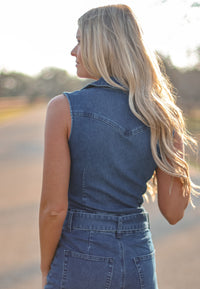 THE CAELYN DENIM JUMPSUIT