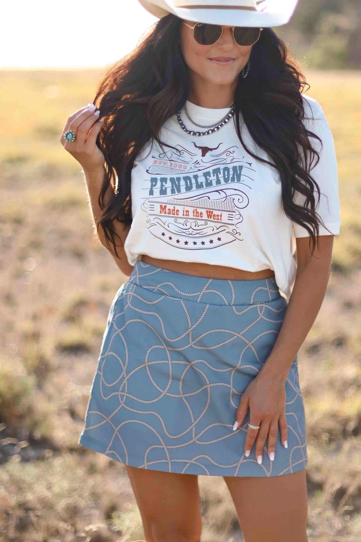 PENDLETON RETRO GRAPHIC TEE-IVORY