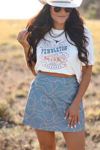 PENDLETON RETRO GRAPHIC TEE-IVORY