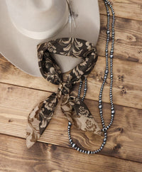 SADDLE FLOWERS SHORTIE BANDANA