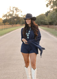 THE JOLI ROMPER-NAVYY