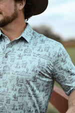 ARIAT CHARGER 2.0 PRINTED POLO- MEN’S