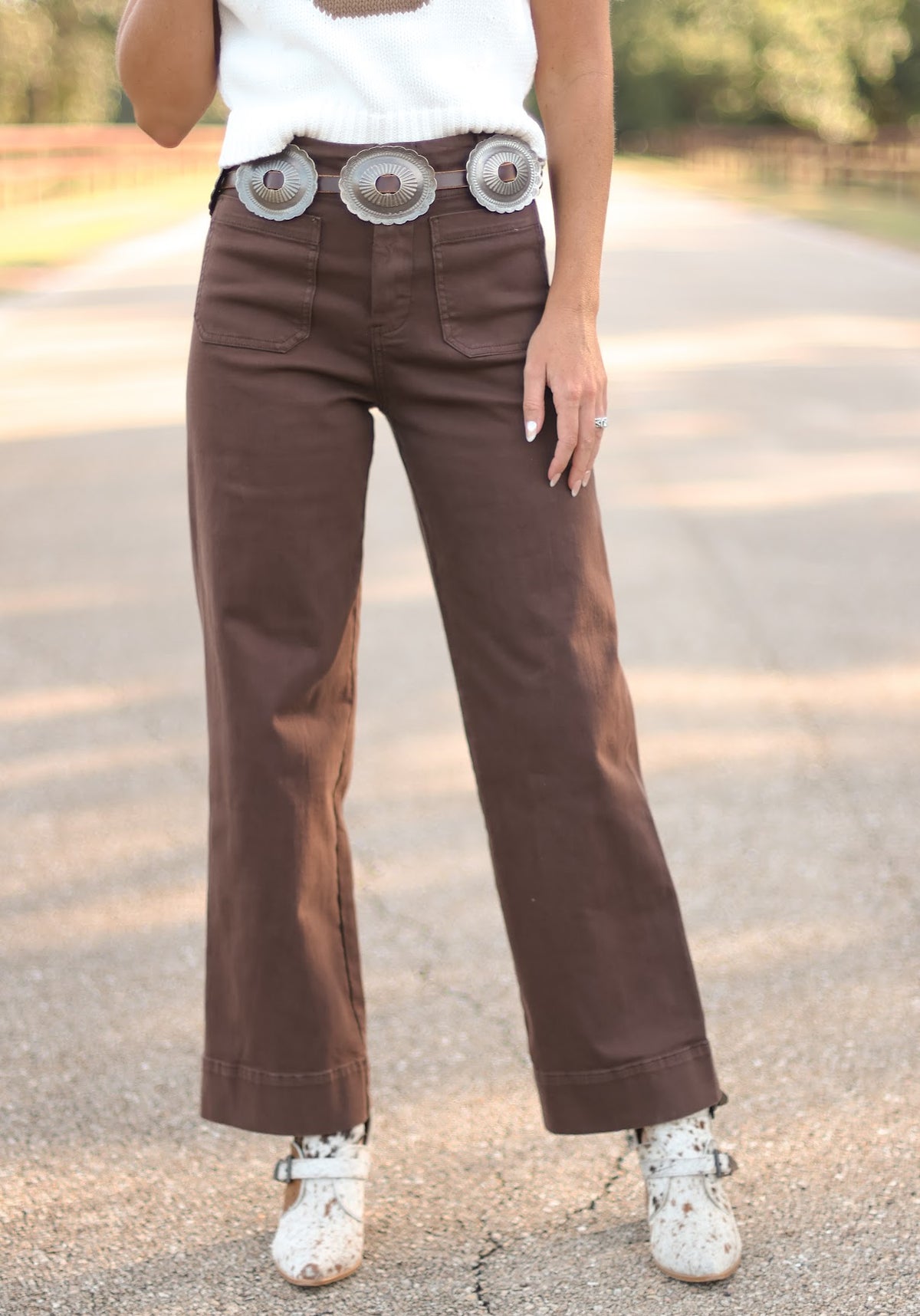THE LINCOLN JEANS-BROWN