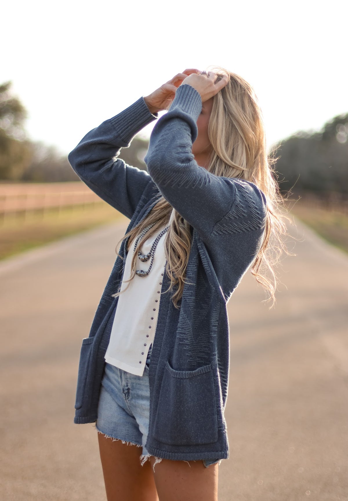 PENDLETON SIERRA SPRINGS CARDIGAN-NAVY