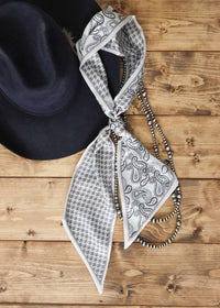 HOUNDSTOOTH TWILLY - SILVER