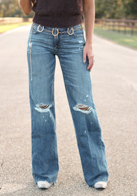ARIAT PETRA FLIPSIDE WIDE JEANS