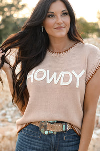 THE HOWDY STITCH SWEATER TOP