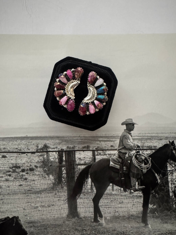 THE PAYSON EARRINGS- PINK DAHLIA