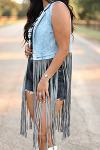 THE WESLIN DENIM VEST