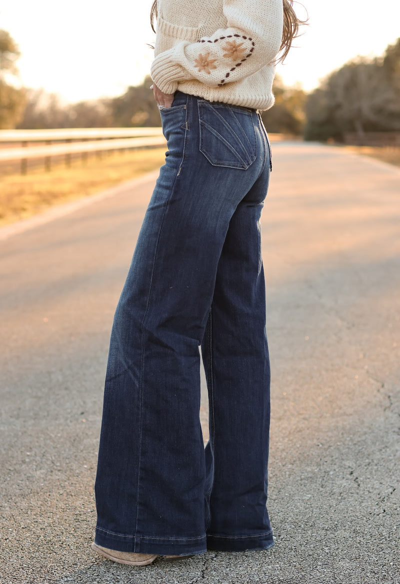 ARIAT HIGH RISE PENELOPE WIDE LEG JEANS
