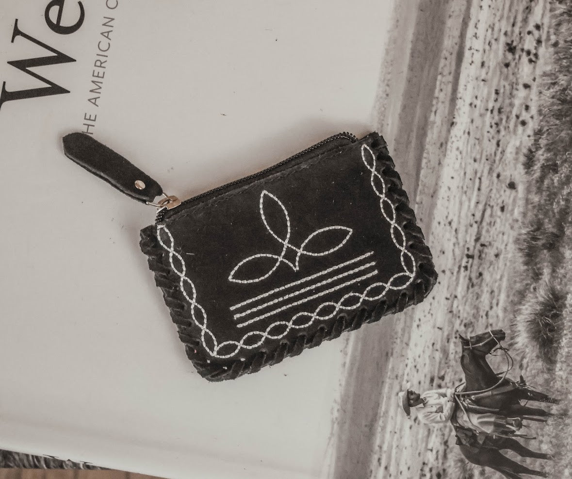 BOOT STITCH COIN POUCH