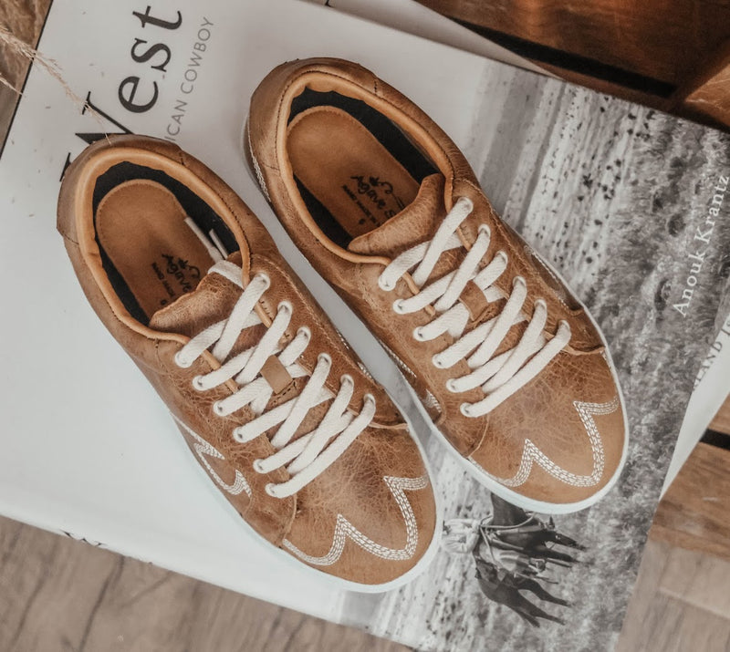 AGAVE SKY TENNIS SHOE-OLD TAN