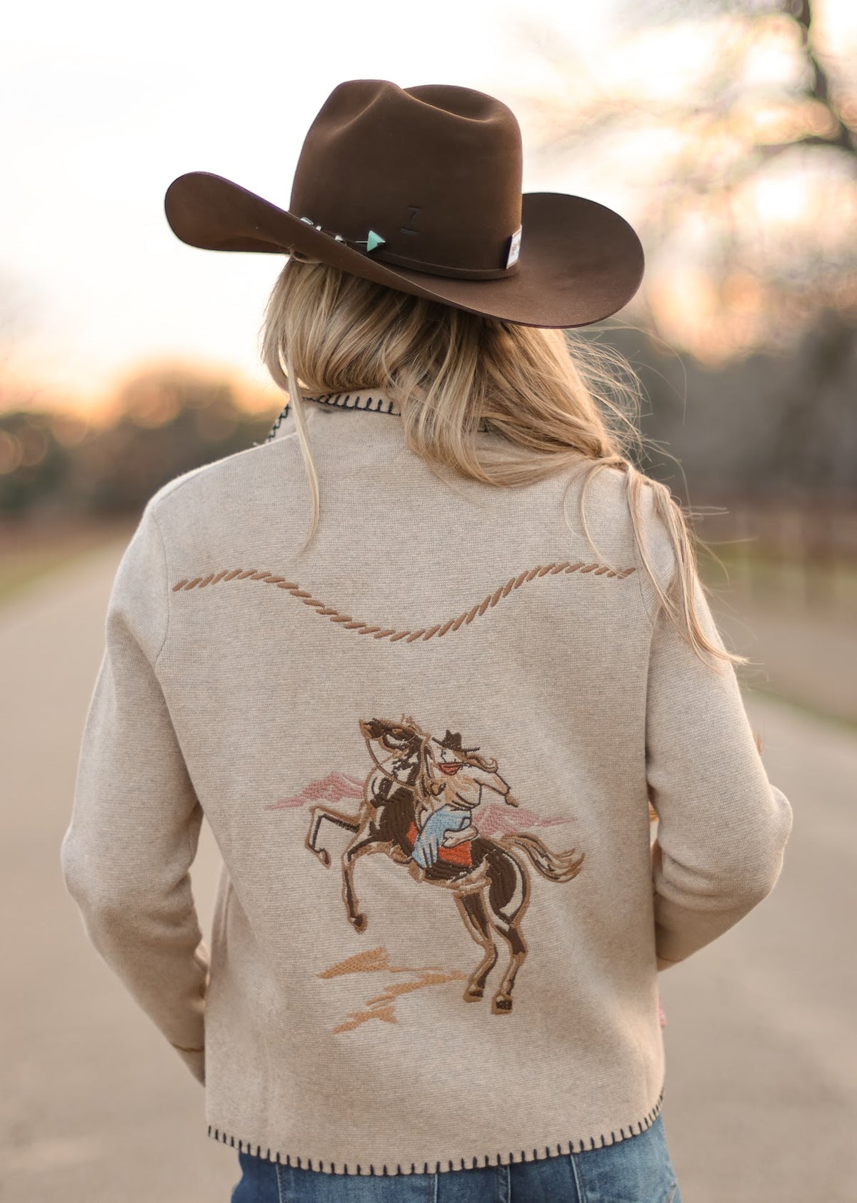 PENDLETON SOUVENIR CARDIGAN-NATURAL