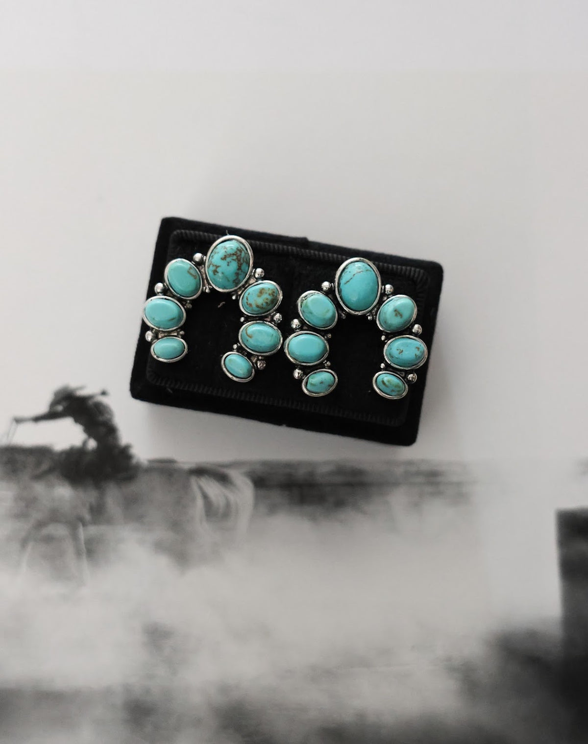 TURQUOISE SQUASH EARRINGS