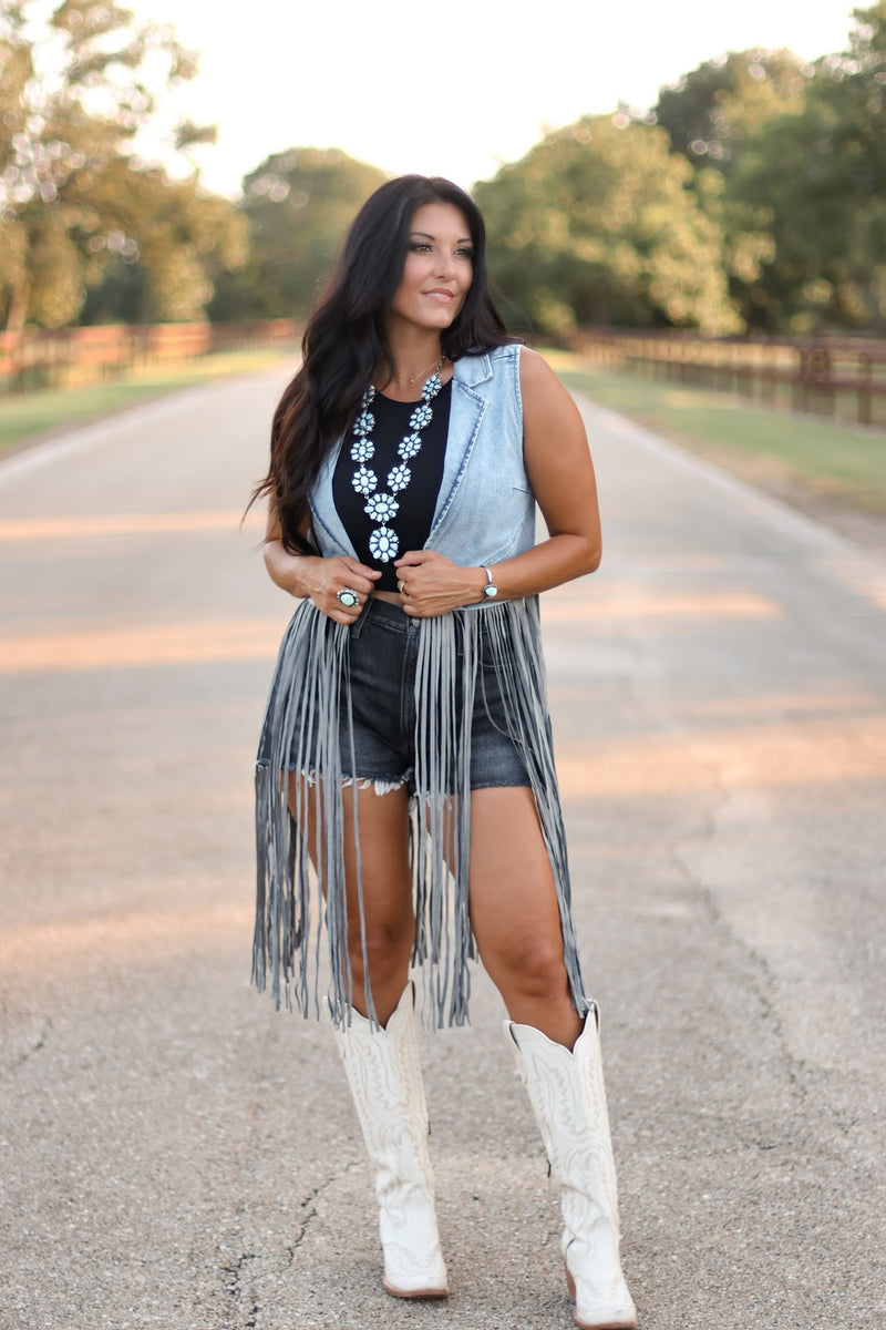 THE WESLIN DENIM VEST