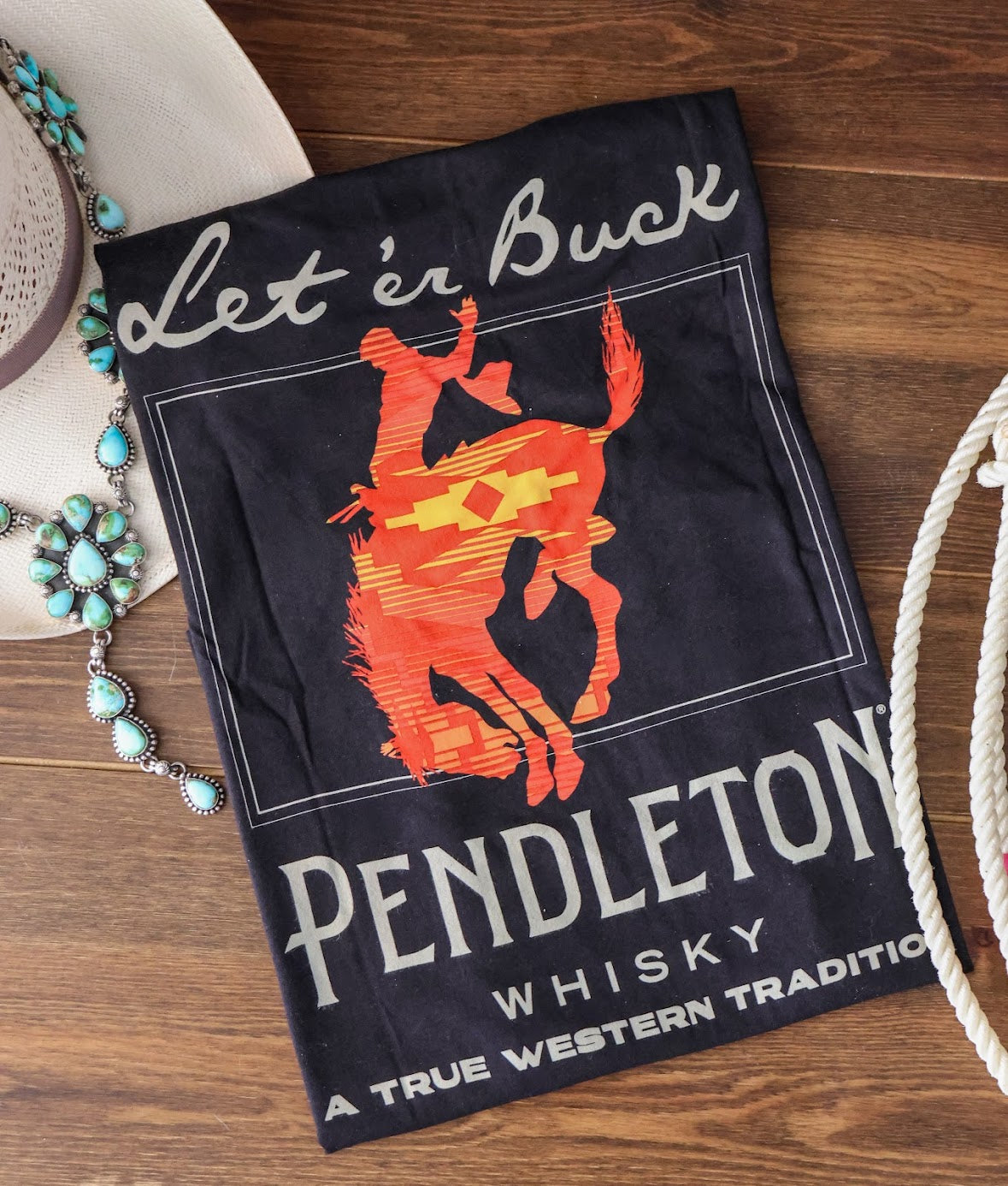 PENDLETON WHISKEY LET'ER BUCK TEE – 7 Bar Boutique