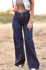 THE COVINGTON FLARE JEANS- DK. WASH