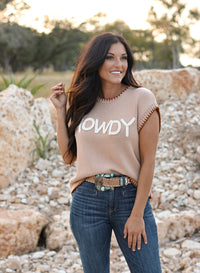 THE HOWDY STITCH SWEATER TOP