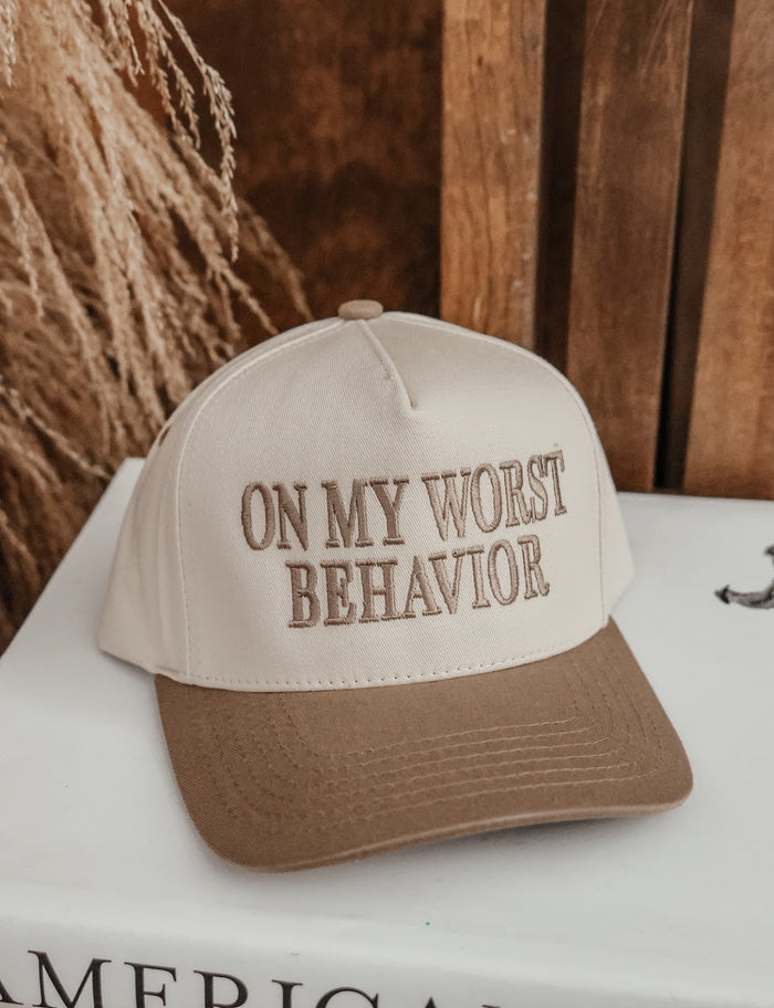 WORST BEHAVIOR TRUCKER HAT