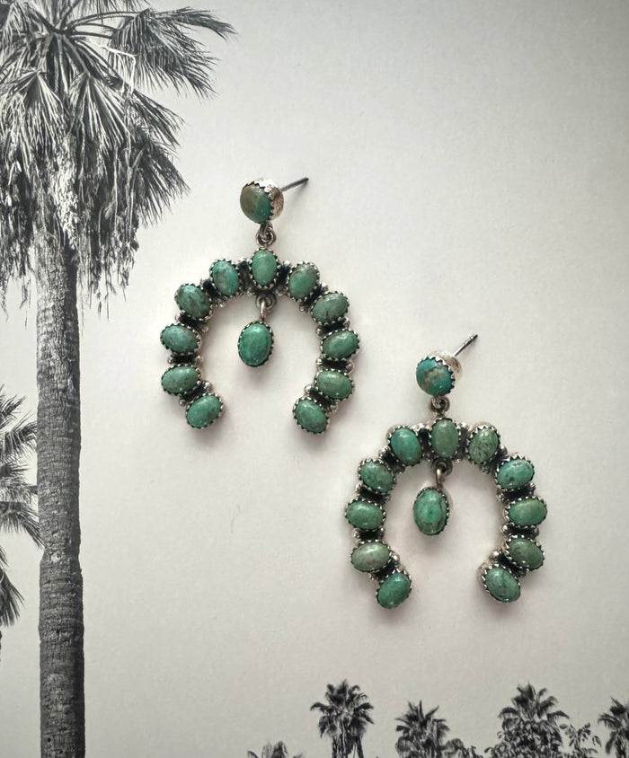 TURQUOISE SQUASH EARRINGS