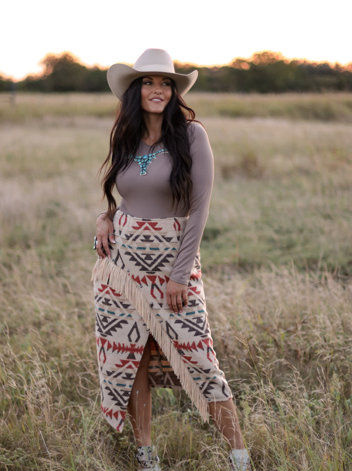 THE STERLING BODYSUIT-TAUPE