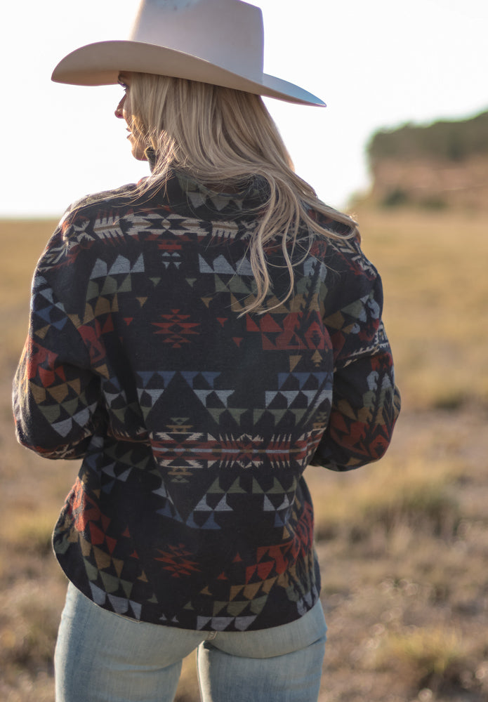 PENDLETON AZTEC HALF-ZIP PULLOVER