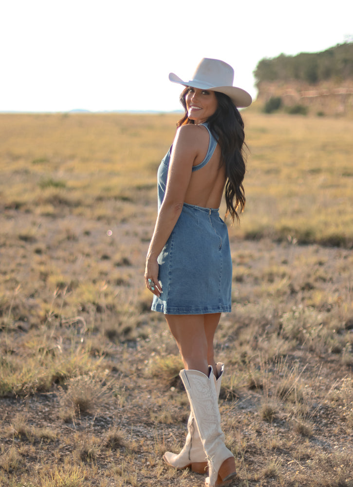 THE HILO DENIM DRESS