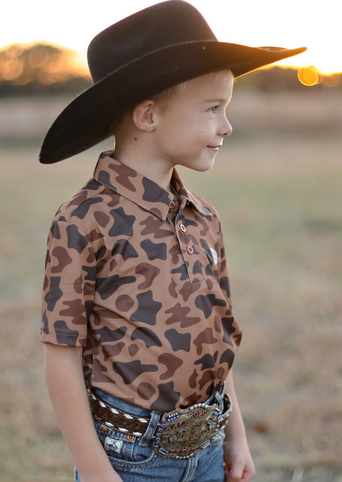ROCK & ROLL CAMO POLO-YOUTH