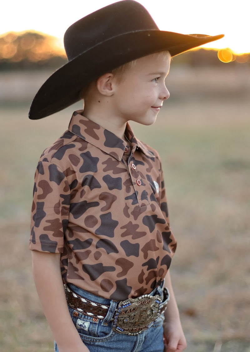 ROCK & ROLL CAMO POLO-YOUTH