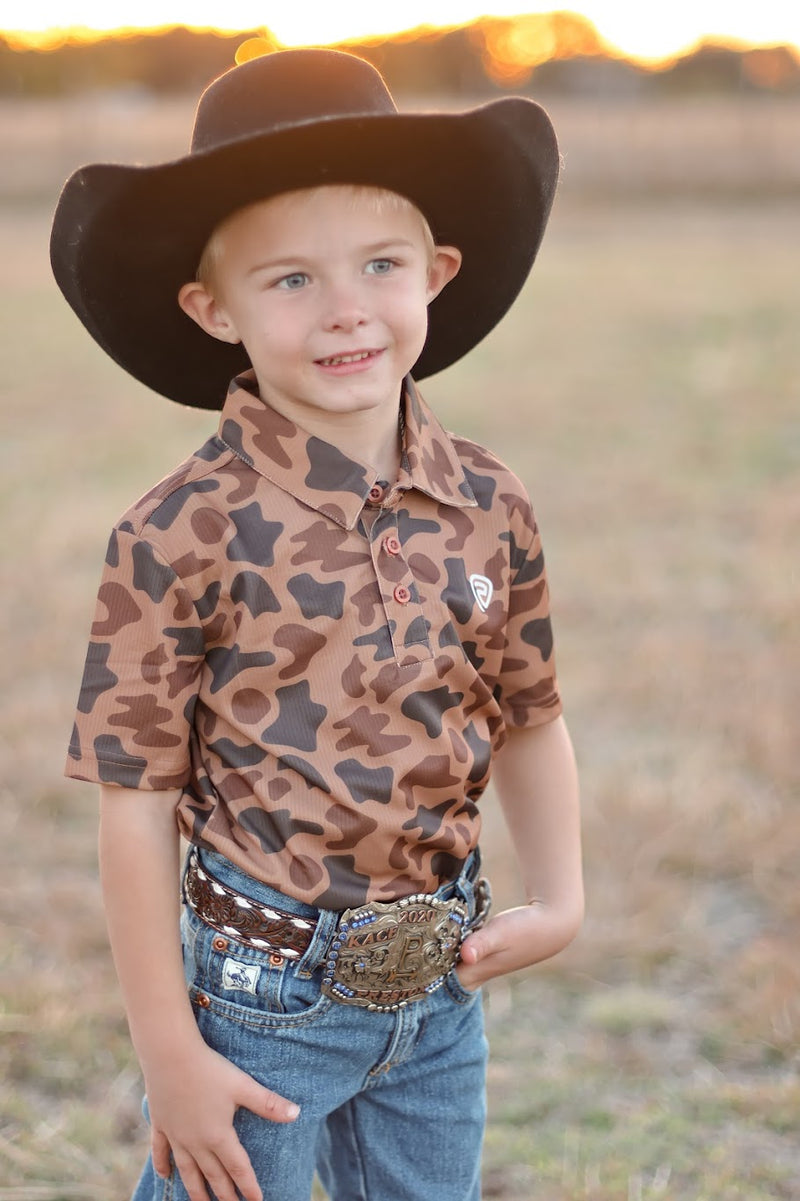 ROCK & ROLL CAMO POLO-YOUTH