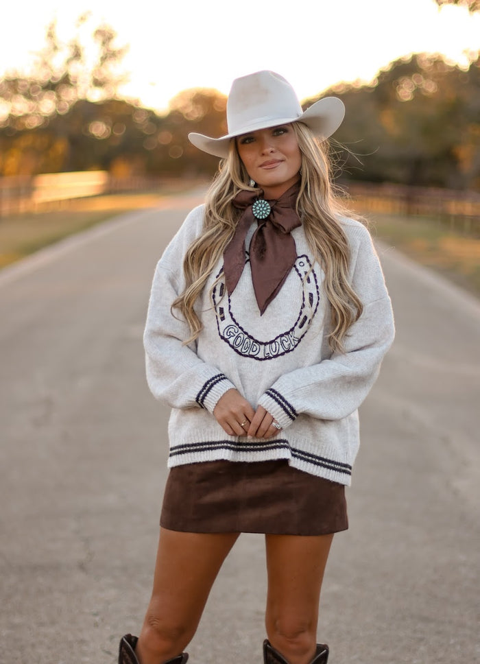 THE GOOD LUCK HORSESHOE SWEATER