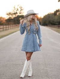 THE KASH DENIM DRESS