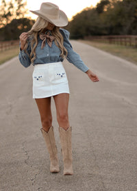 THE HUDSON DENIM TOP