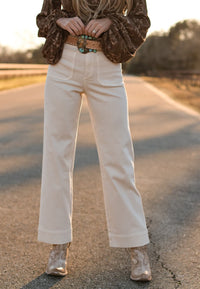 THE LINCOLN PANTS-IVORY