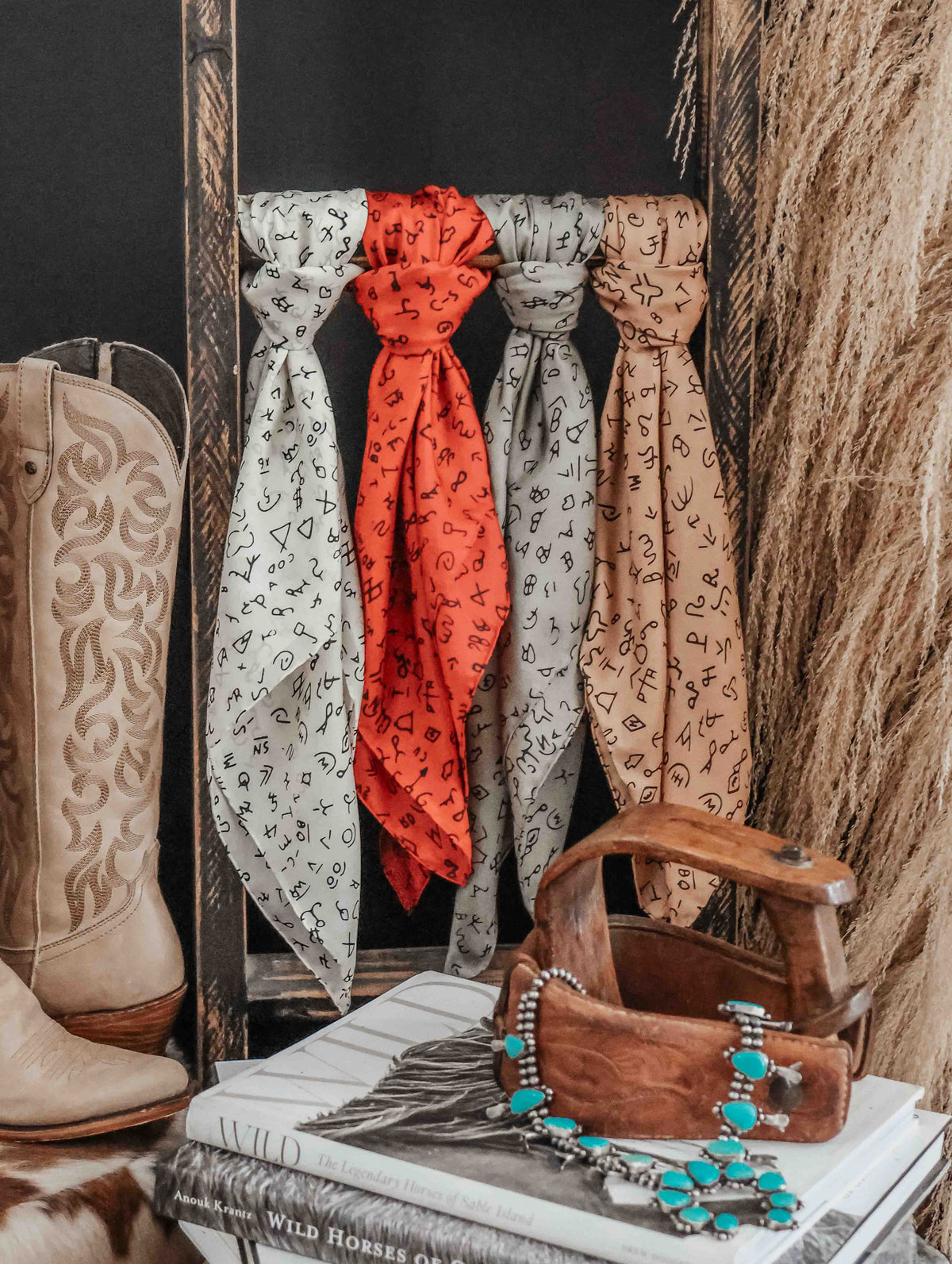 BRANDED SILK WILD RAG