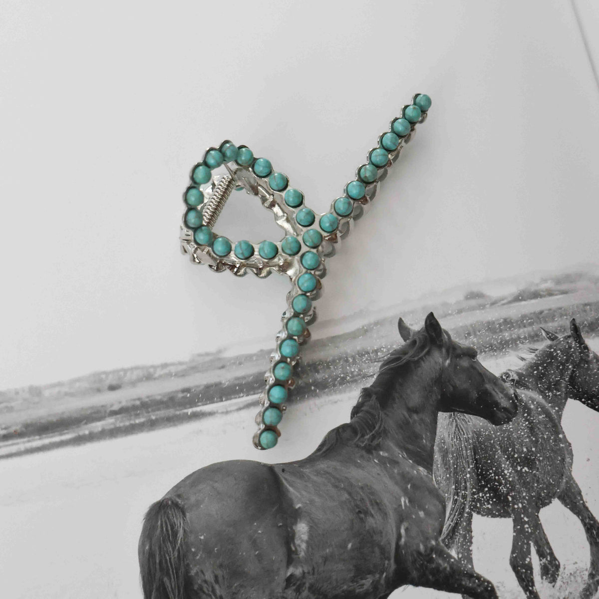WESTERN TURQUOISE HAIR CLIP