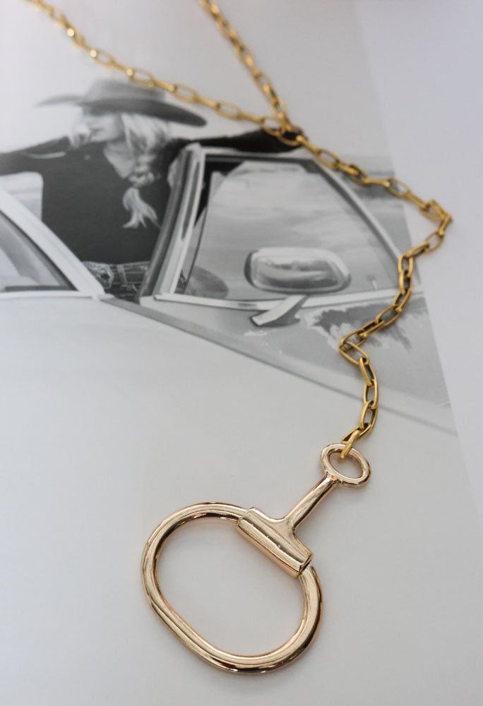 THE BANDERA SNAFFLE BIT NECKLACE