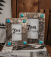 RUSTIC SILVER 5X7 HAMMERED FRAME