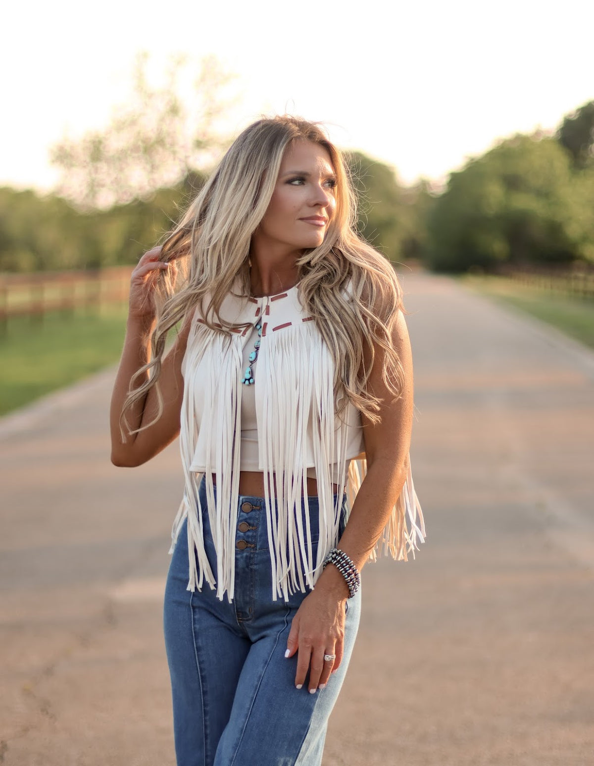 THE LAYLA FRINGE VEST