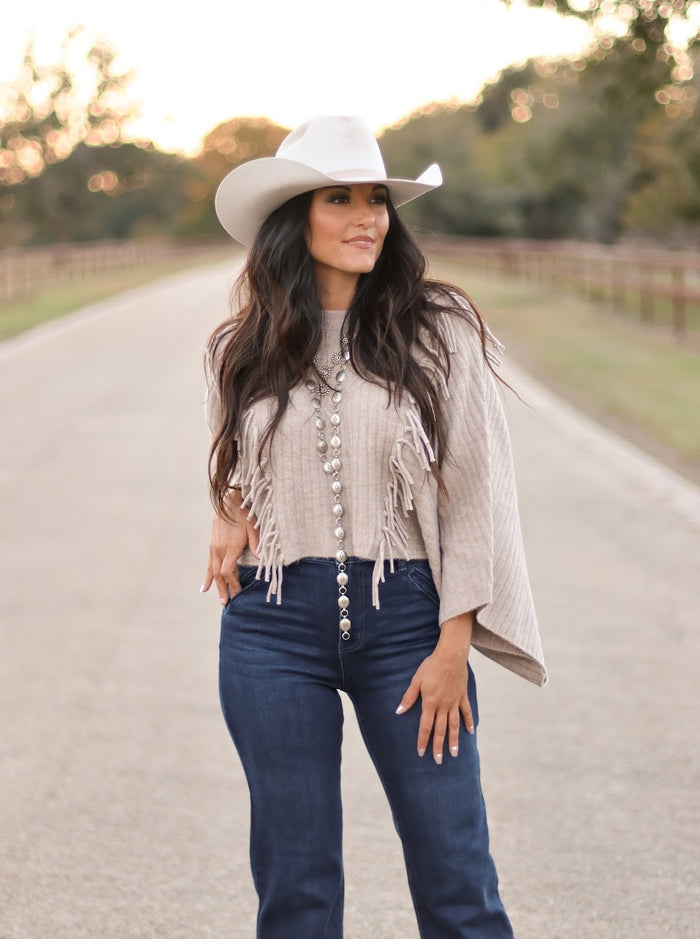 ARIAT HEATHER PONCHO SWEATER