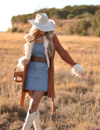 DOUBLE J SADDLERY VINTAGE COGNAC TOOLED BELT