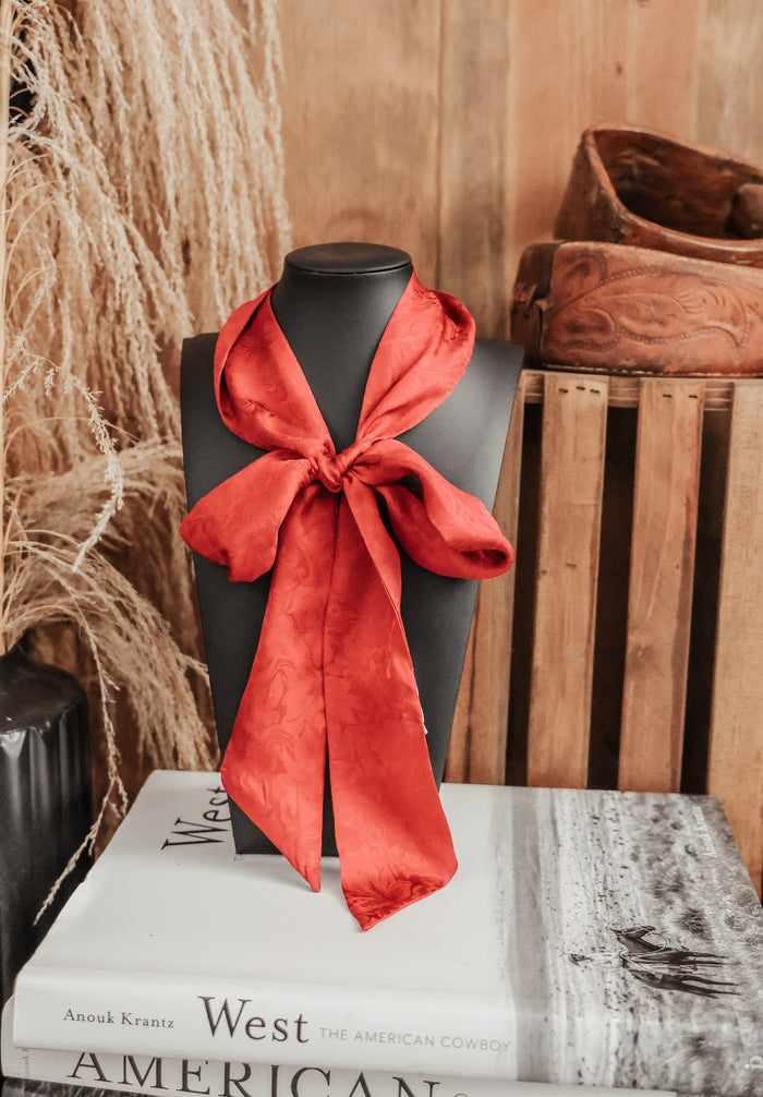 JACQUARD RED TWILLY