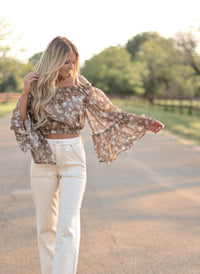 THE KRISTA TOP-BROWN