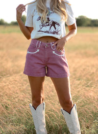 THE STEELE SHORTS-ROSE