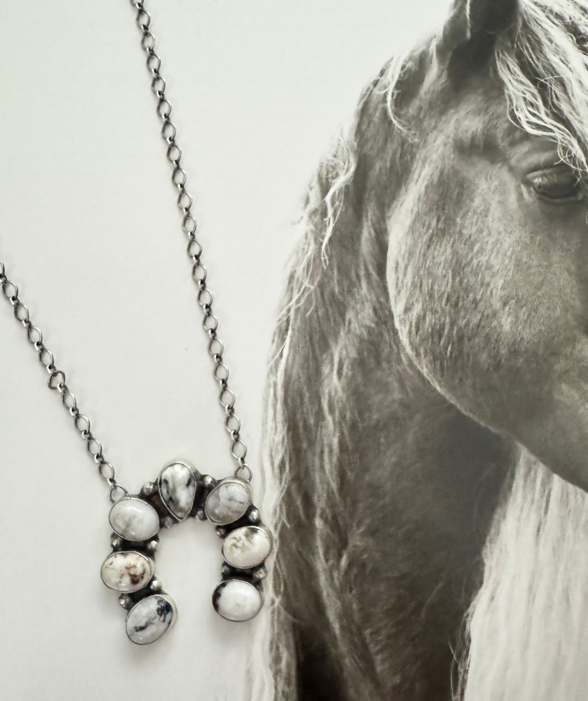 SMALL WHITE BUFFALO SQUASH NECKLACE