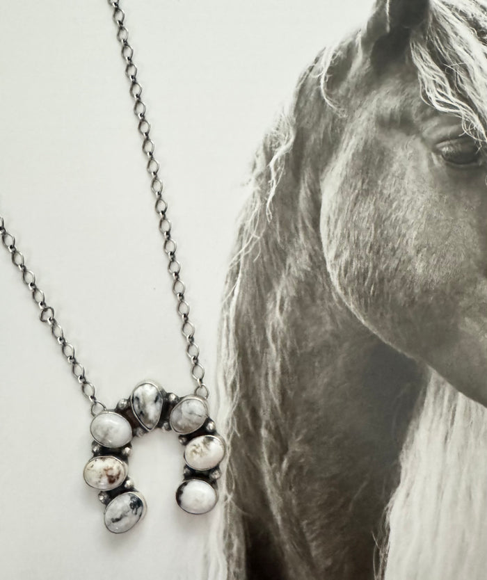SMALL WHITE BUFFALO SQUASH NECKLACE