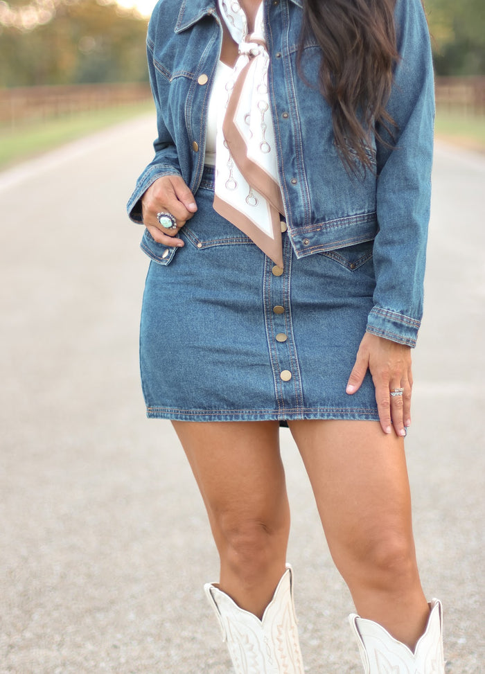 THE CANYON DENIM SKIRT