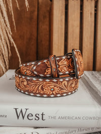 THE FALLEN TOOLED BELT-TURQUOISE