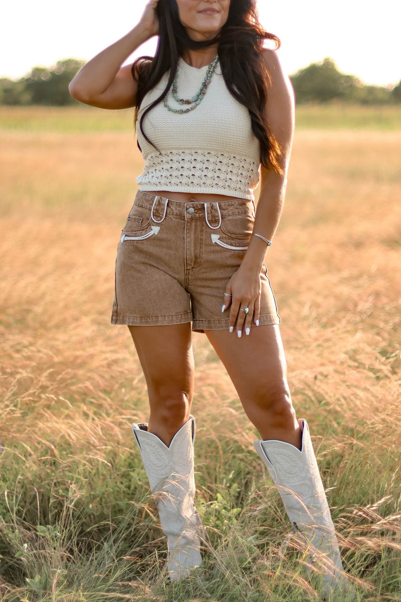 THE STEELE SHORTS-TAN