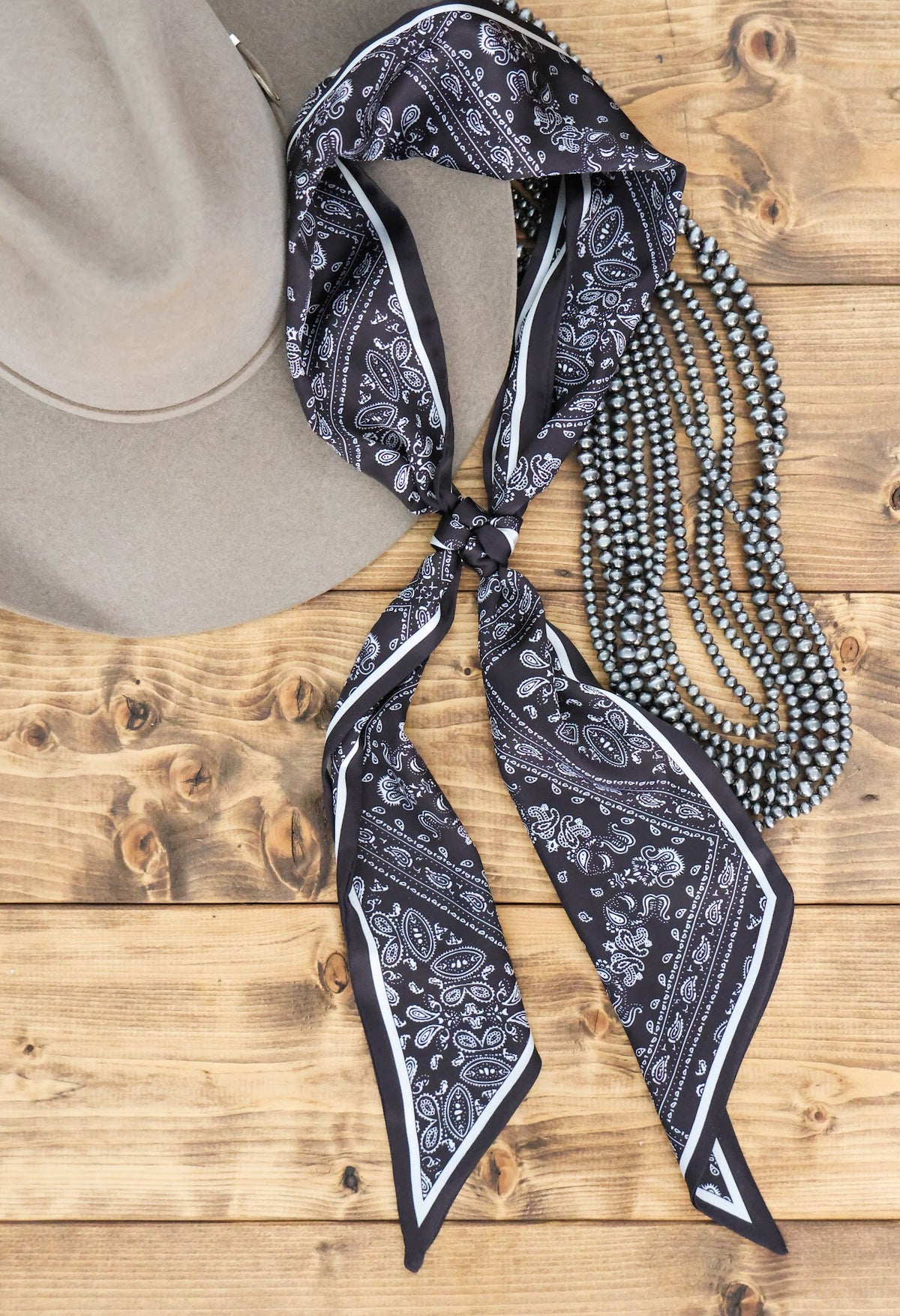 BLACK PAISLEY RIBBON